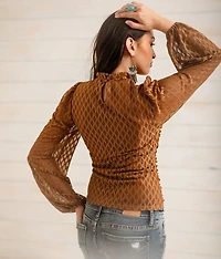 Ruched Keyhole Top