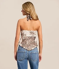 Glitz Hanky Tube Top With Detachable Scarf