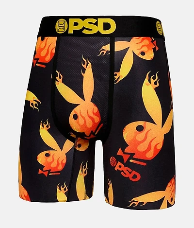 Playboy Flames Stretch Boxer Briefs
