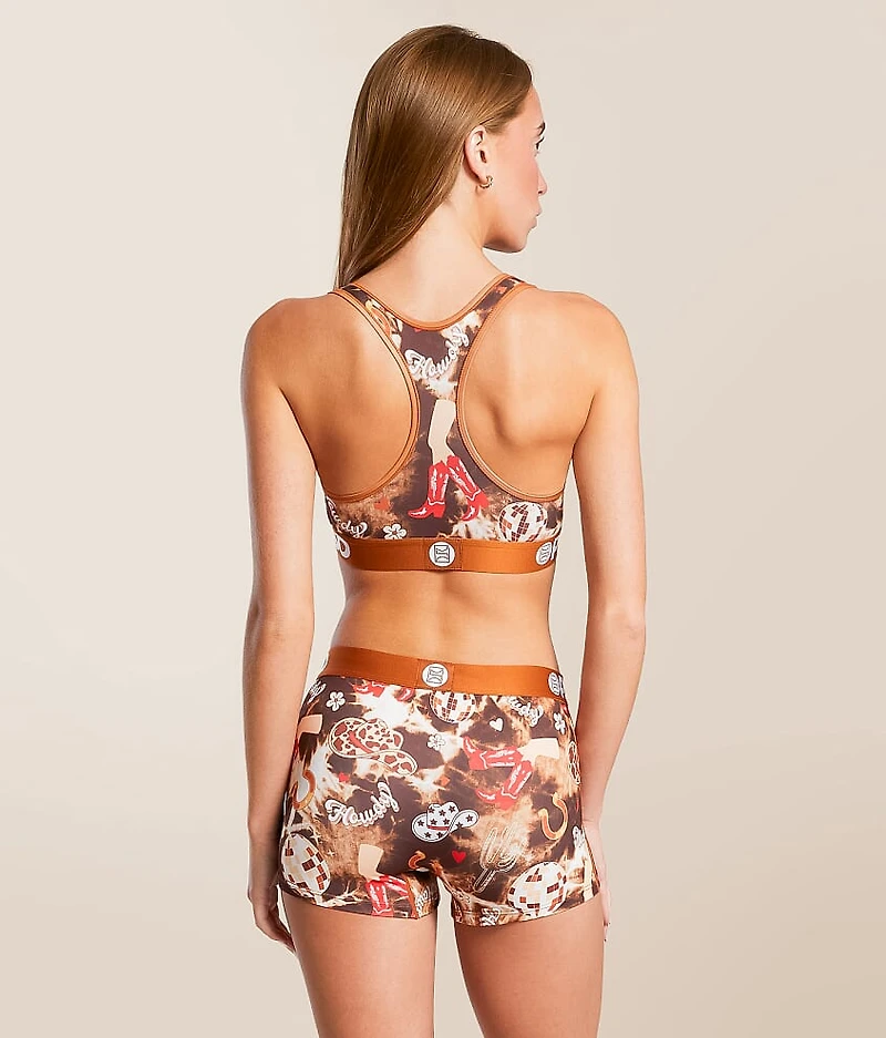 Disco Cowgirl Stretch Sports Bra