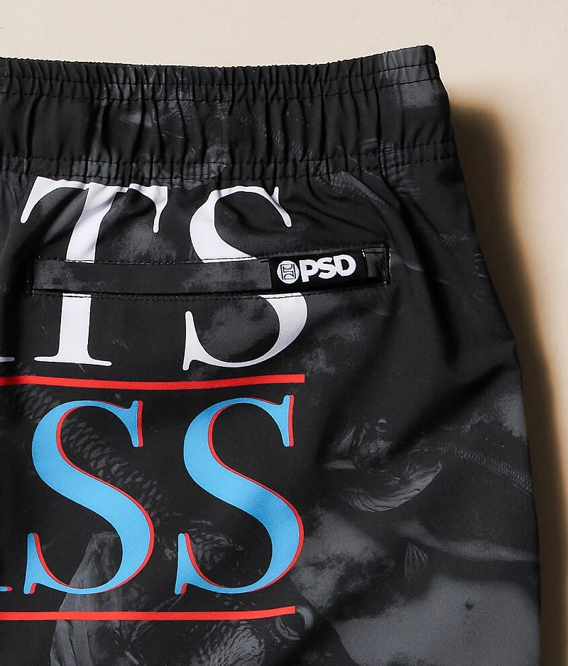Boats & Bass Stretch Swim Trunks