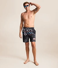 Boats & Bass Stretch Swim Trunks