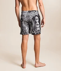 Silver Bands Stretch Swim Trunks