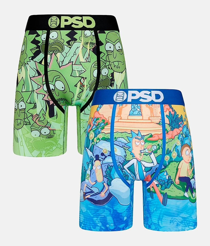 Rick & Morty 2 Pack Stretch Boxer Briefs
