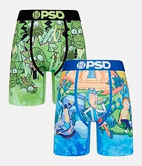 Rick & Morty 2 Pack Stretch Boxer Briefs