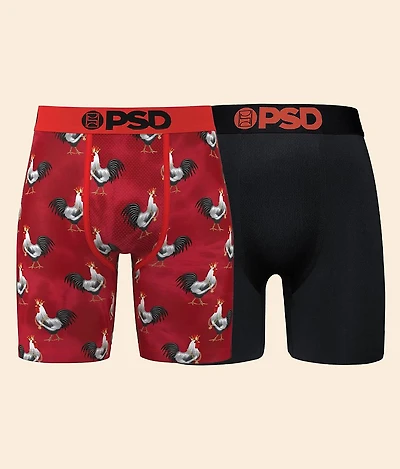 2 Pack Cocky AF Stretch Boxer Briefs