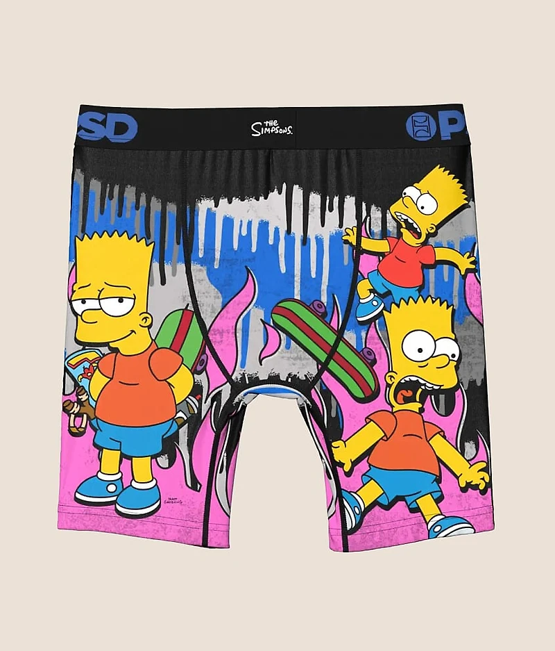 Boys - The Simsons Bart Sk8 Drip Stretch Boxer Briefs