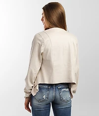 Snake Print Cropped Jacket