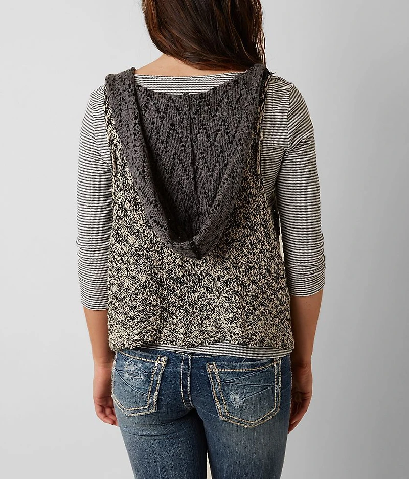 Open Weave Sweater Vest