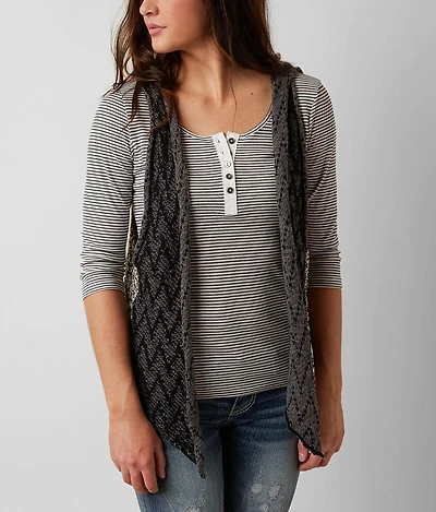 Open Weave Sweater Vest