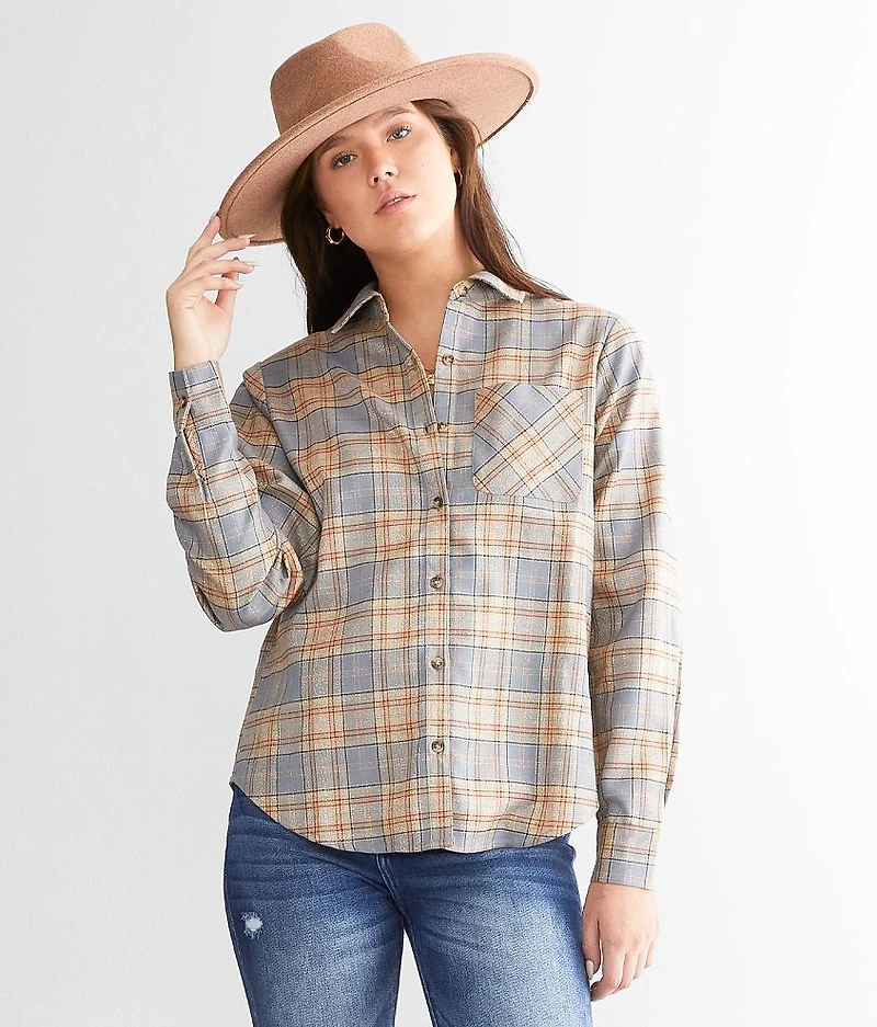 Metallic Plaid Shirt