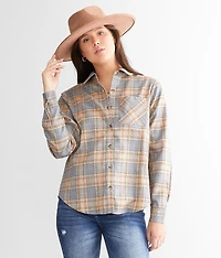Metallic Plaid Shirt