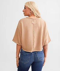 Raw Edge Cropped Top