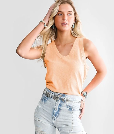 Raw Edge Racerback Tank Top