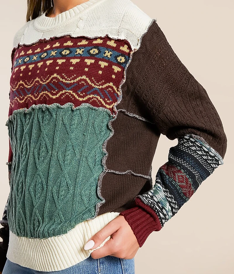 Pieced Sweater