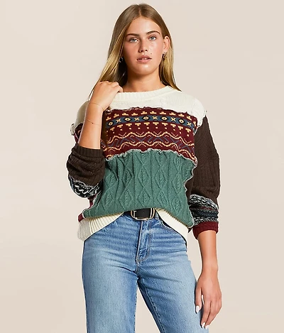 Pieced Sweater