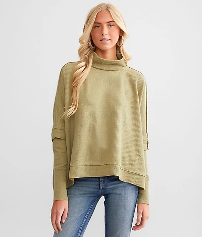 Mock Neck Dolman Top
