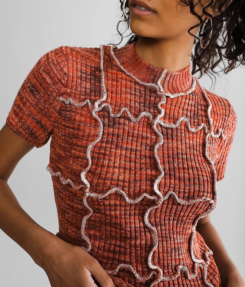 Space Dye Ribbed Top