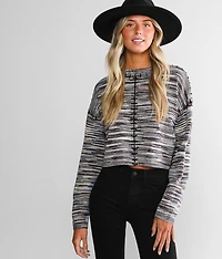 Space Dye Cropped Sweater