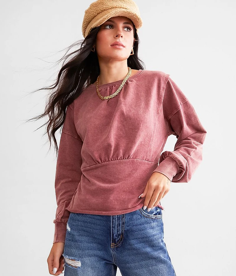 Washed Corset Top