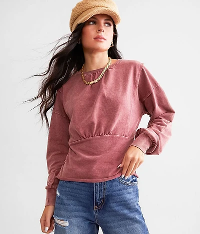Washed Corset Top