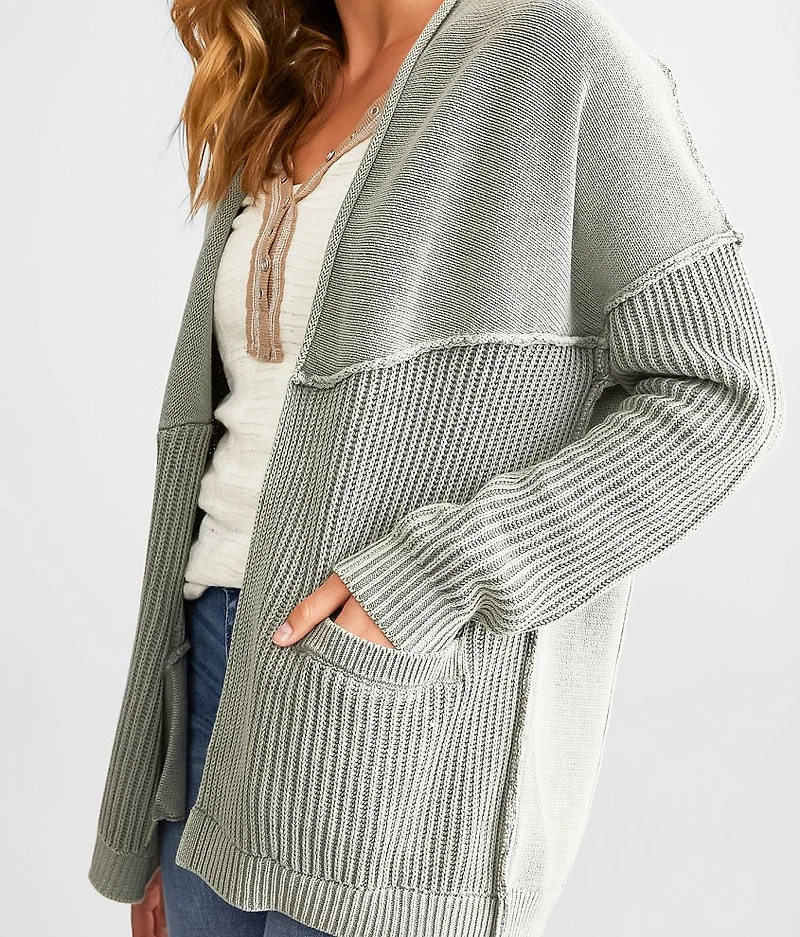Washed Cardigan Sweater