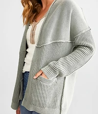 Washed Cardigan Sweater