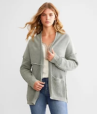 Washed Cardigan Sweater