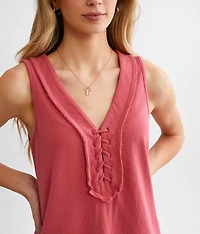 Lace-Up Tank Top