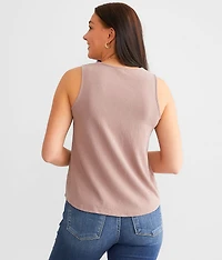 Lace-Up Tank Top
