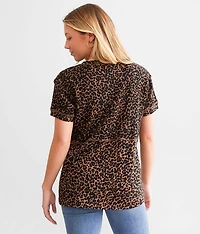 Cheetah Print Pieced Top