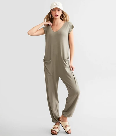 Brushed Knit Jumpsuit