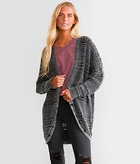 Mixed Stitch Cardigan Sweater