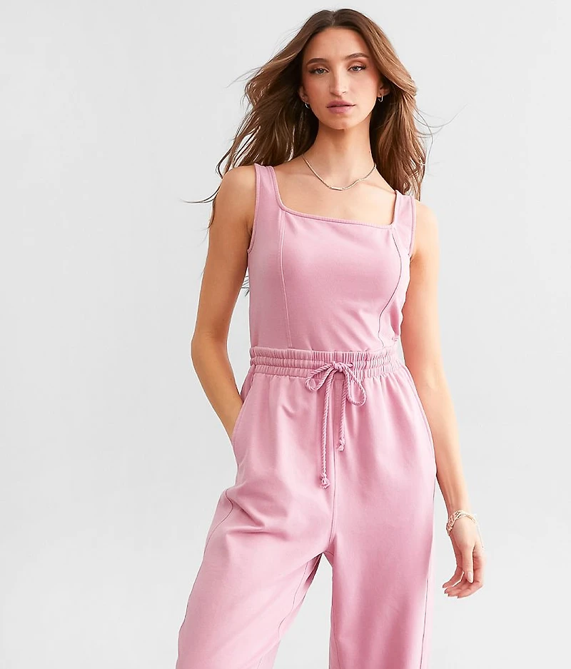 Washed Knit Jumpsuit