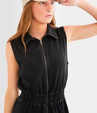 Washed Cargo Jumpsuit