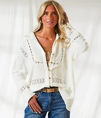 Resort Edit - Lace Inset Oversized Blouse