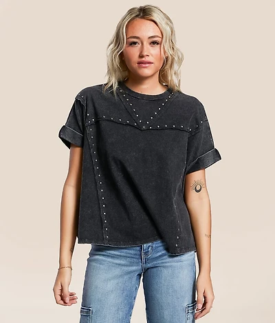 Studded Boxy T-Shirt