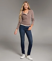 Contrast Stitch Thermal Henley