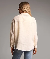 Frayed Polka Dot Shirt