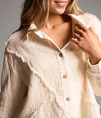 Frayed Polka Dot Shirt