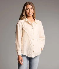 Frayed Polka Dot Shirt