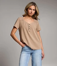 Crochet Henley Top