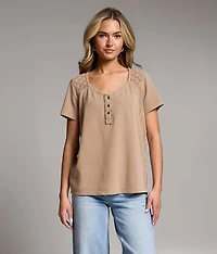 Crochet Henley Top