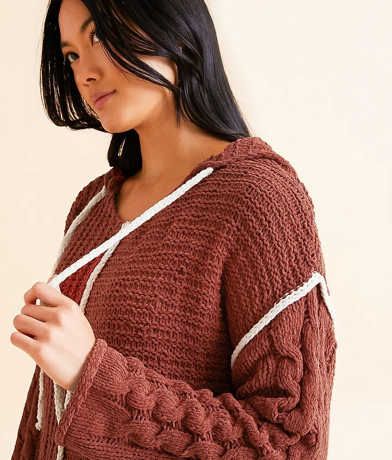 Chenille Hooded Sweater