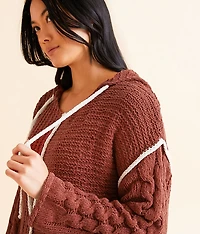 Chenille Hooded Sweater