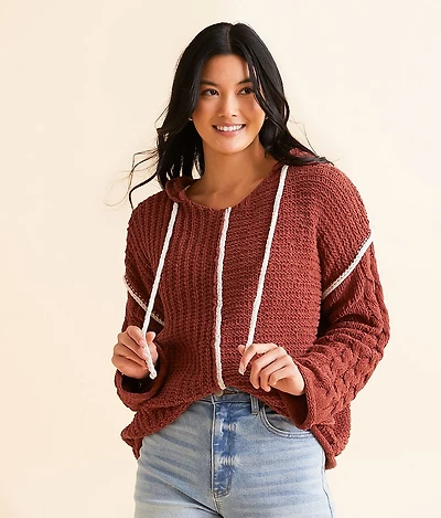 Chenille Hooded Sweater