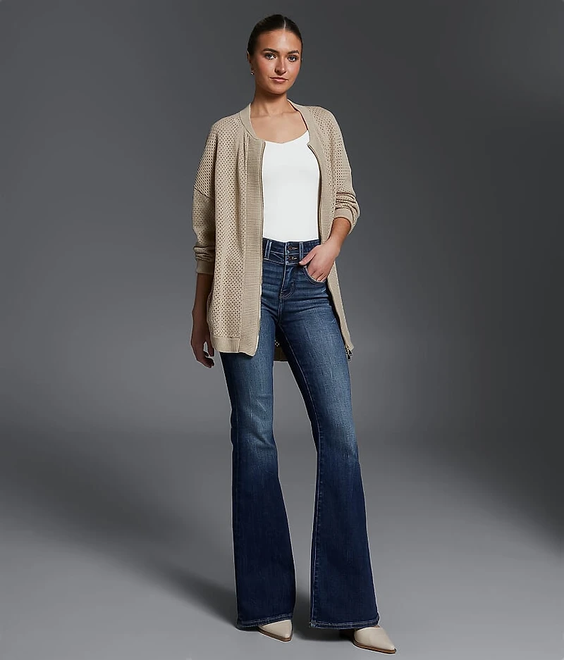 Pointelle Cardigan Sweater