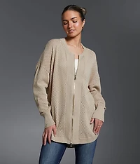 Pointelle Cardigan Sweater