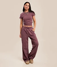 Washed Wide Leg Pant