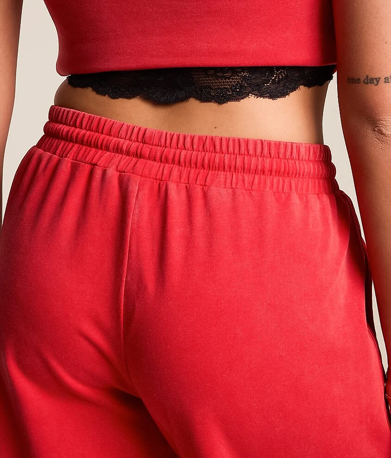 Washed Wide Leg Sweatpant